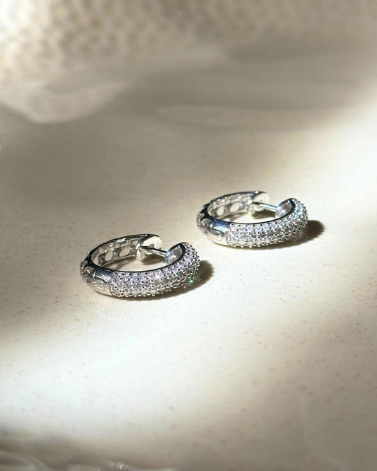 Half Eternity Diamond Earrings