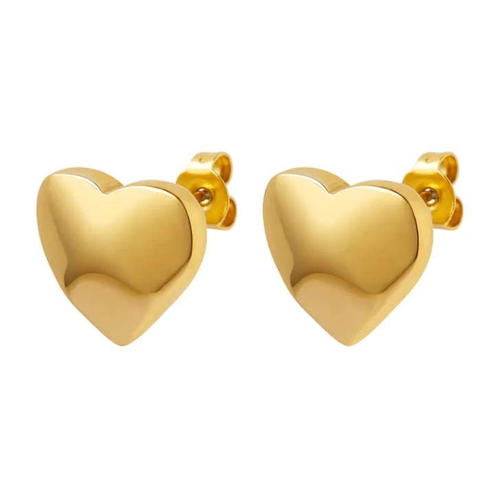 Heart Stud Earrings