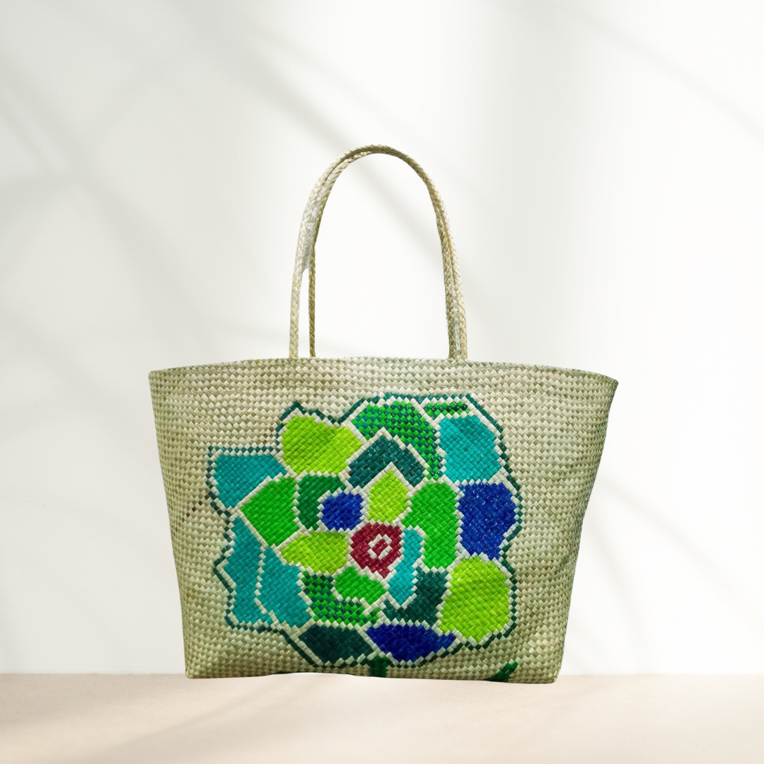 Ticog Large Bag Green Rose