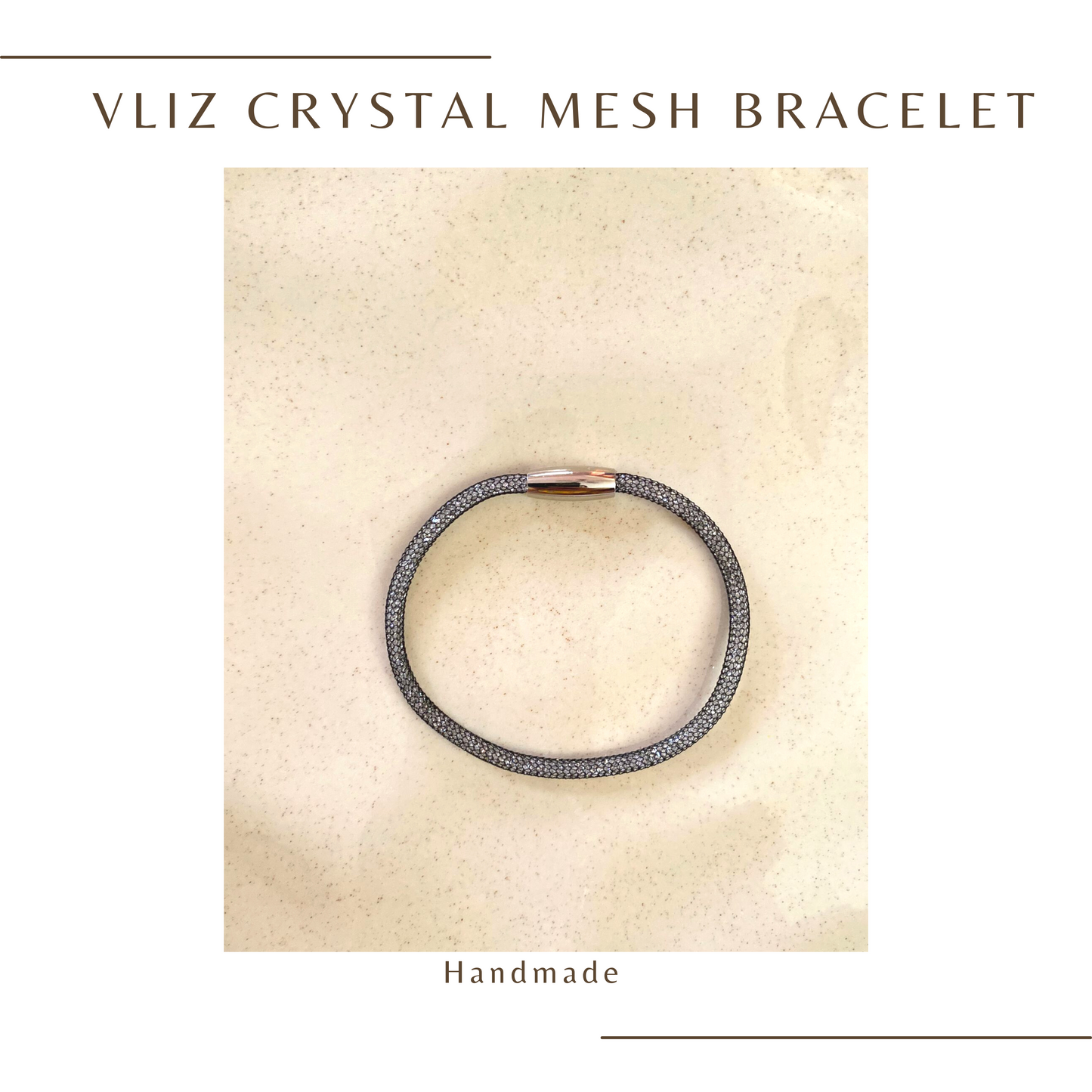 Vliz Crystal Mesh Bracelet