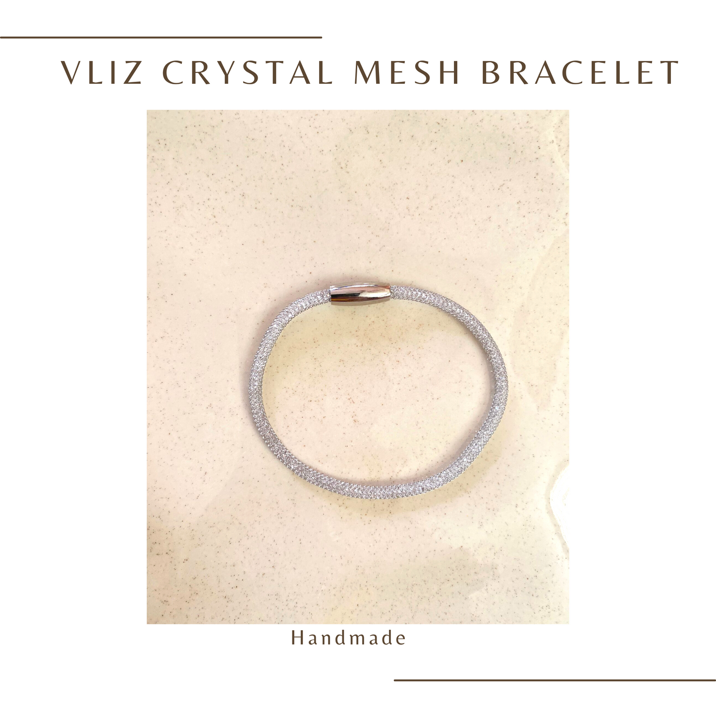 Vliz Crystal Mesh Bracelet