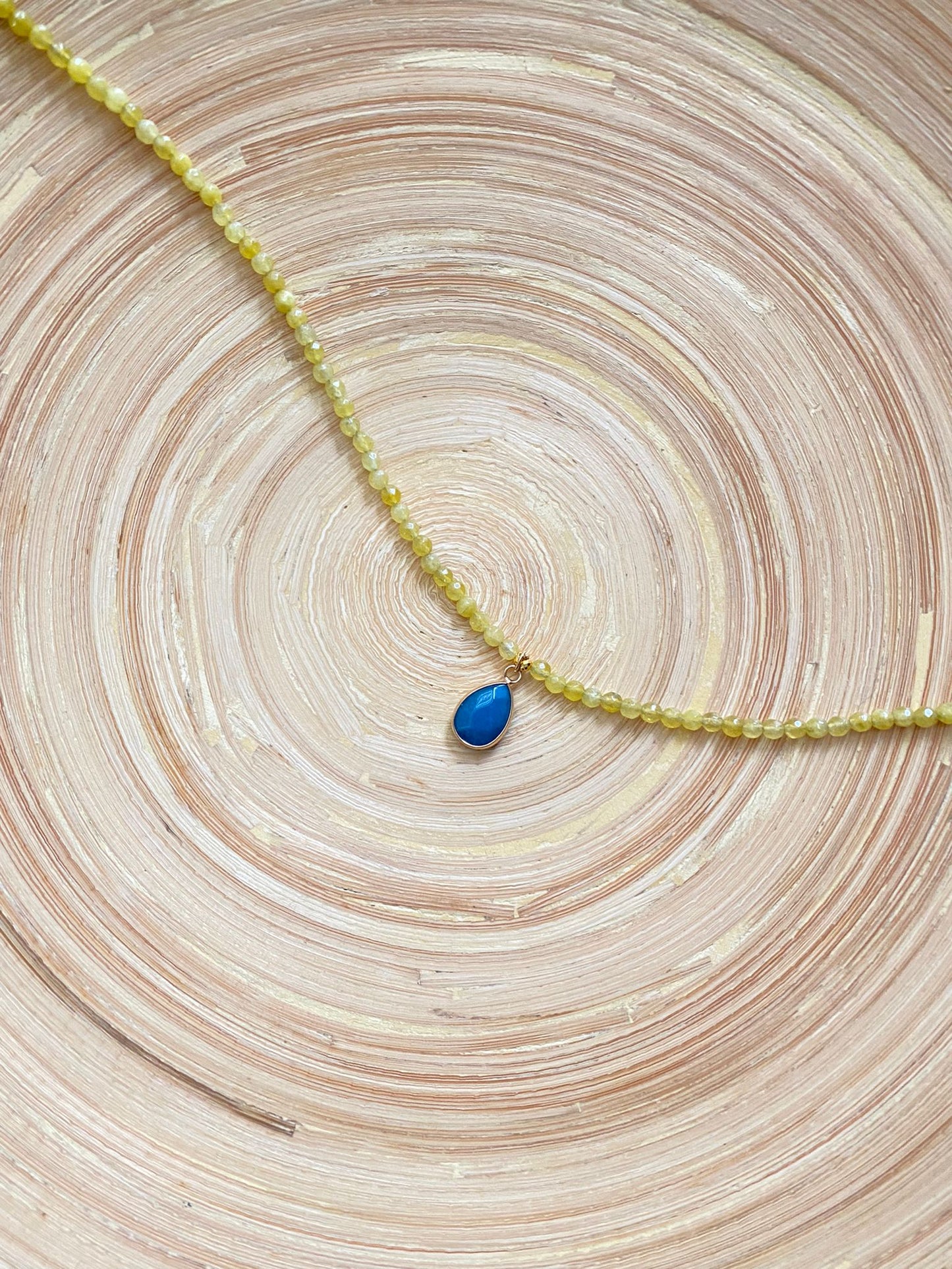 Handmade Crystal Bead Charm Necklace