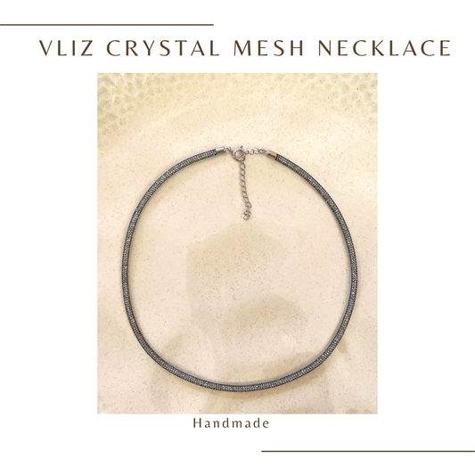 Vliz Crystal Mesh Necklace