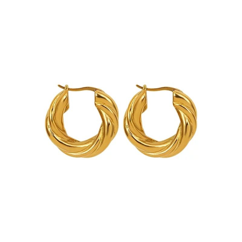 Spiral Textured Earrings