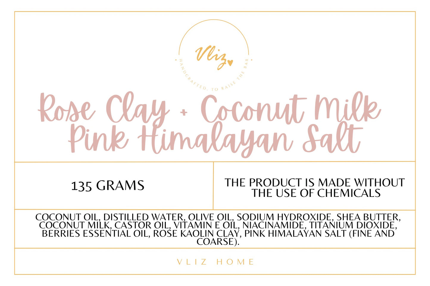 Rose Clay + Coconut Milk Pink Himalayan Salt