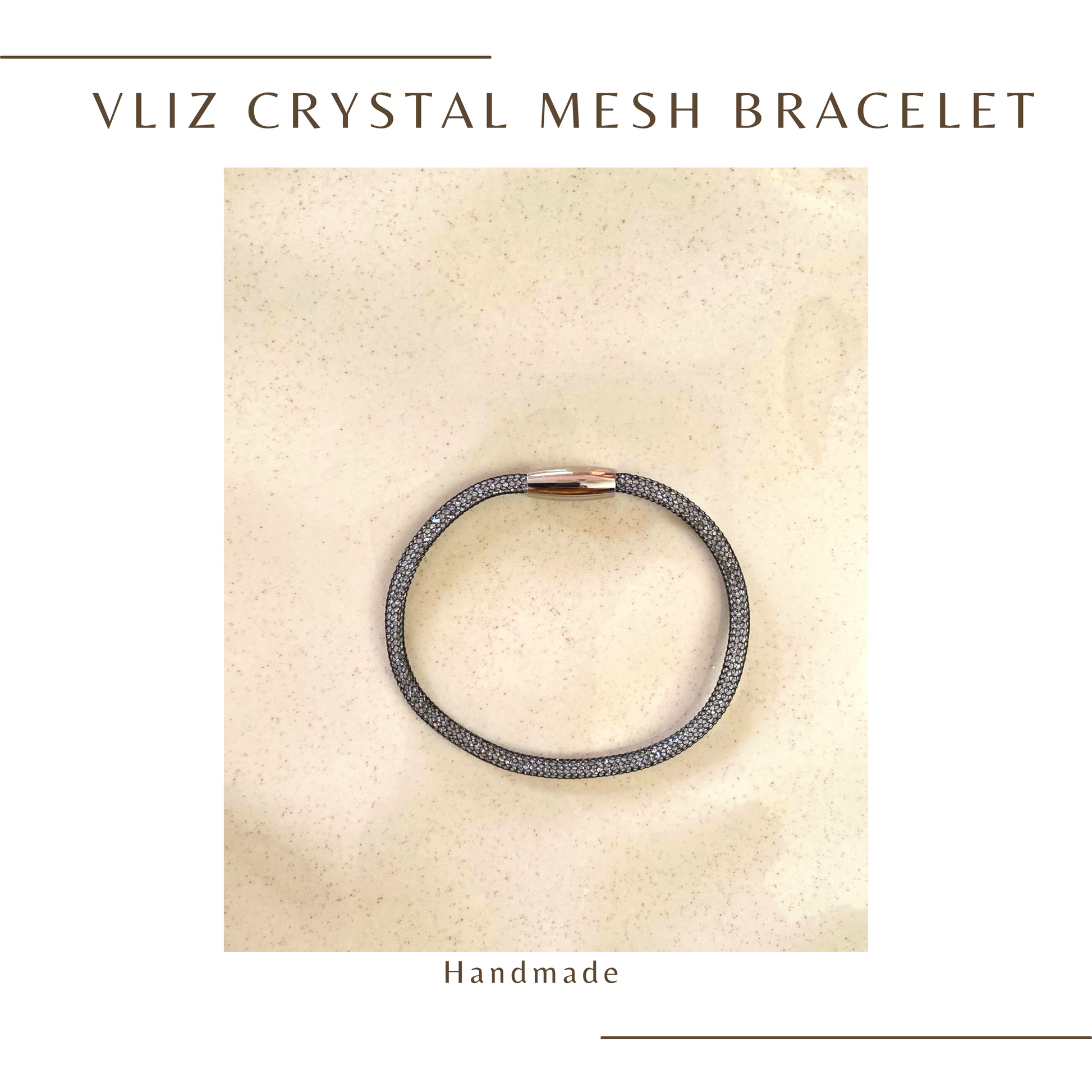 Crystal sales mesh bracelet