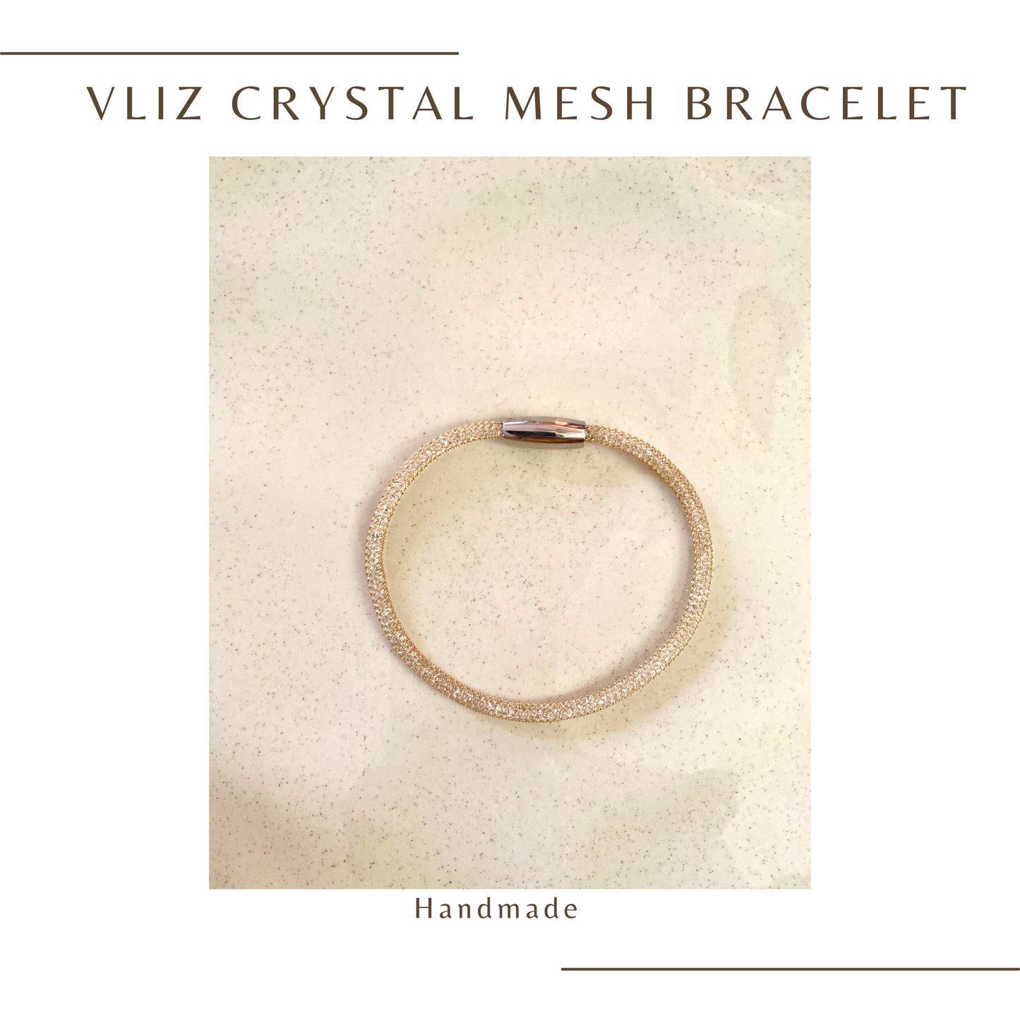 Vliz Crystal Mesh Bracelet