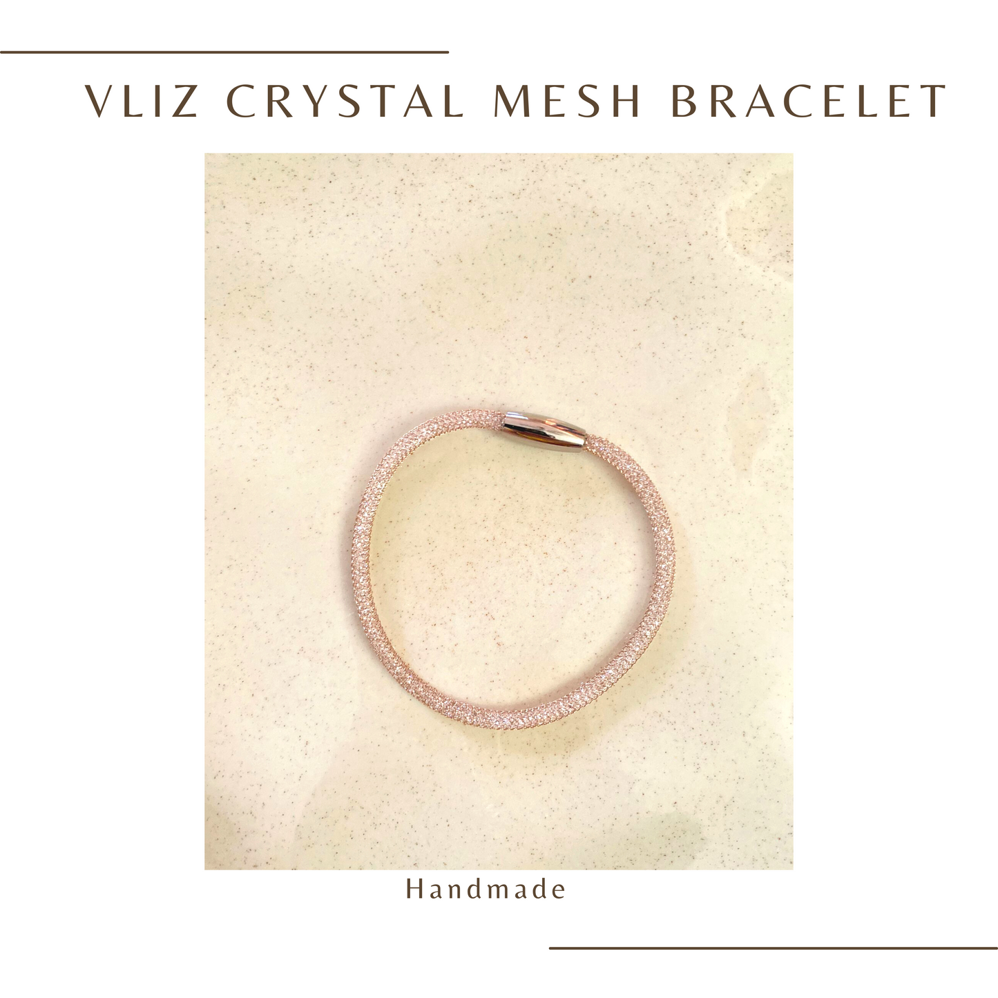 Vliz Crystal Mesh Bracelet